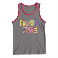 Fck Ice Tank Top Immigration Activist Magazine Cutout Paper Graphic