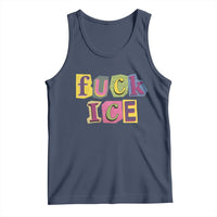 Fck Ice Tank Top Immigration Activist Magazine Cutout Paper Graphic