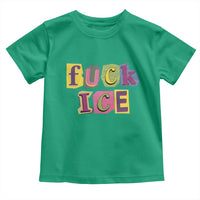 Fck Ice Toddler T Shirt Immigration Activist Magazine Cutout Paper Graphic