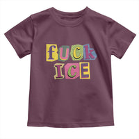 Fck Ice Toddler T Shirt Immigration Activist Magazine Cutout Paper Graphic