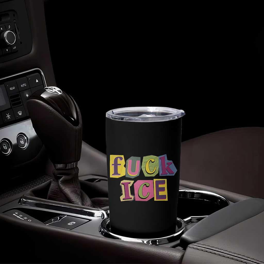 Fck Ice Tumbler Cup Immigration Activist Magazine Cutout Paper Graphic