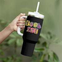 Fck Ice Tumbler With Handle Immigration Activist Magazine Cutout Paper Graphic