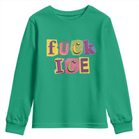 Fck Ice Youth Sweatshirt Immigration Activist Magazine Cutout Paper Graphic