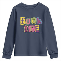 Fck Ice Youth Sweatshirt Immigration Activist Magazine Cutout Paper Graphic