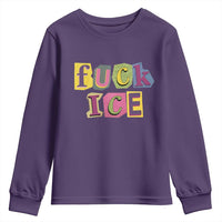 Fck Ice Youth Sweatshirt Immigration Activist Magazine Cutout Paper Graphic