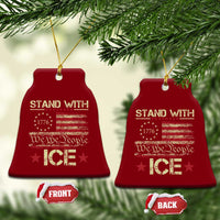 Stand With Ice Ceramic Ornament Immigration Officers American Flag Border Patrol