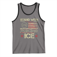 Stand With Ice Tank Top Immigration Officers American Flag Border Patrol