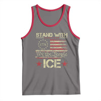 Stand With Ice Tank Top Immigration Officers American Flag Border Patrol