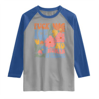 Fck Ice No Human Is Illegal Raglan Shirt Immigration Rights Protest Rertro Floral