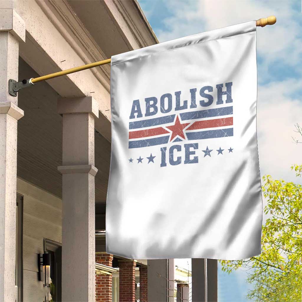 Abolish Ice Garden Flag Resist Support Immigrants Refugees
