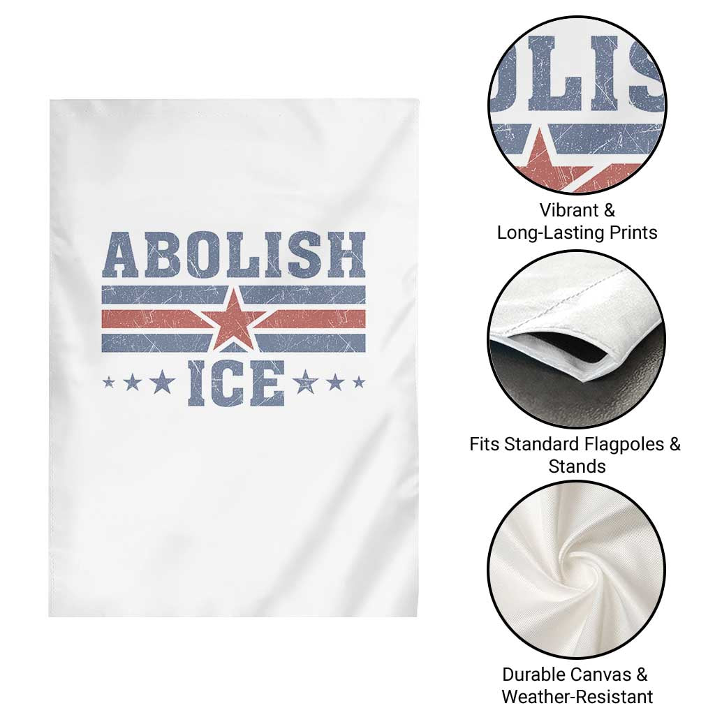 Abolish Ice Garden Flag Resist Support Immigrants Refugees