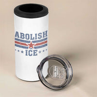 Abolish Ice 4 in 1 Can Cooler Tumbler Resist Support Immigrants Refugees
