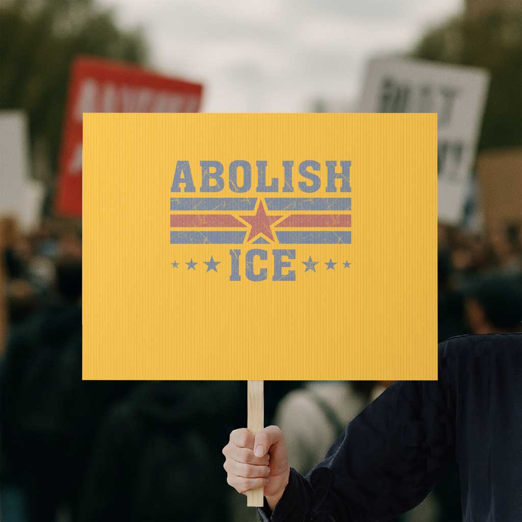 Abolish Ice Protest Sign Resist Support Immigrants Refugees