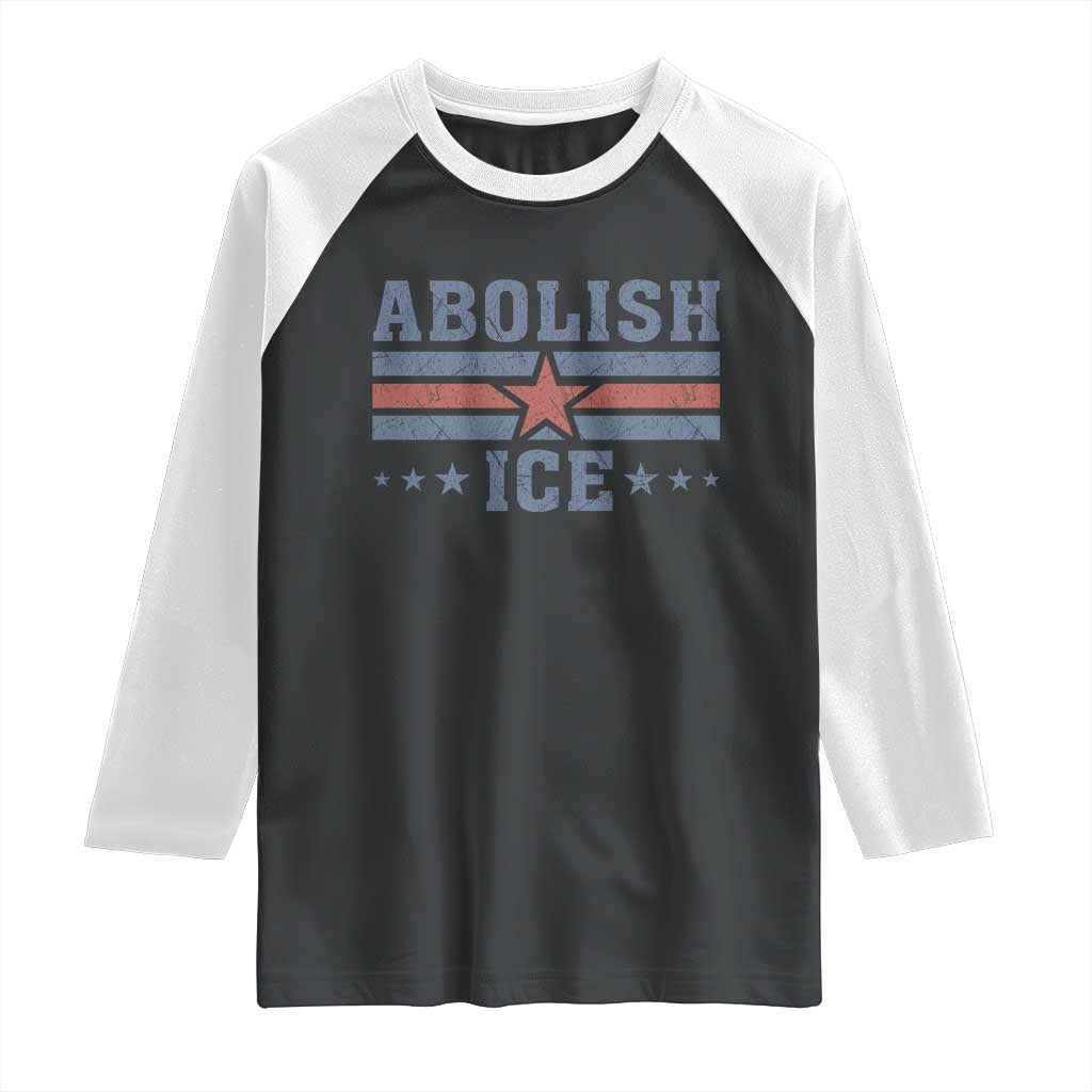 Abolish Ice Raglan Shirt Resist Support Immigrants Refugees