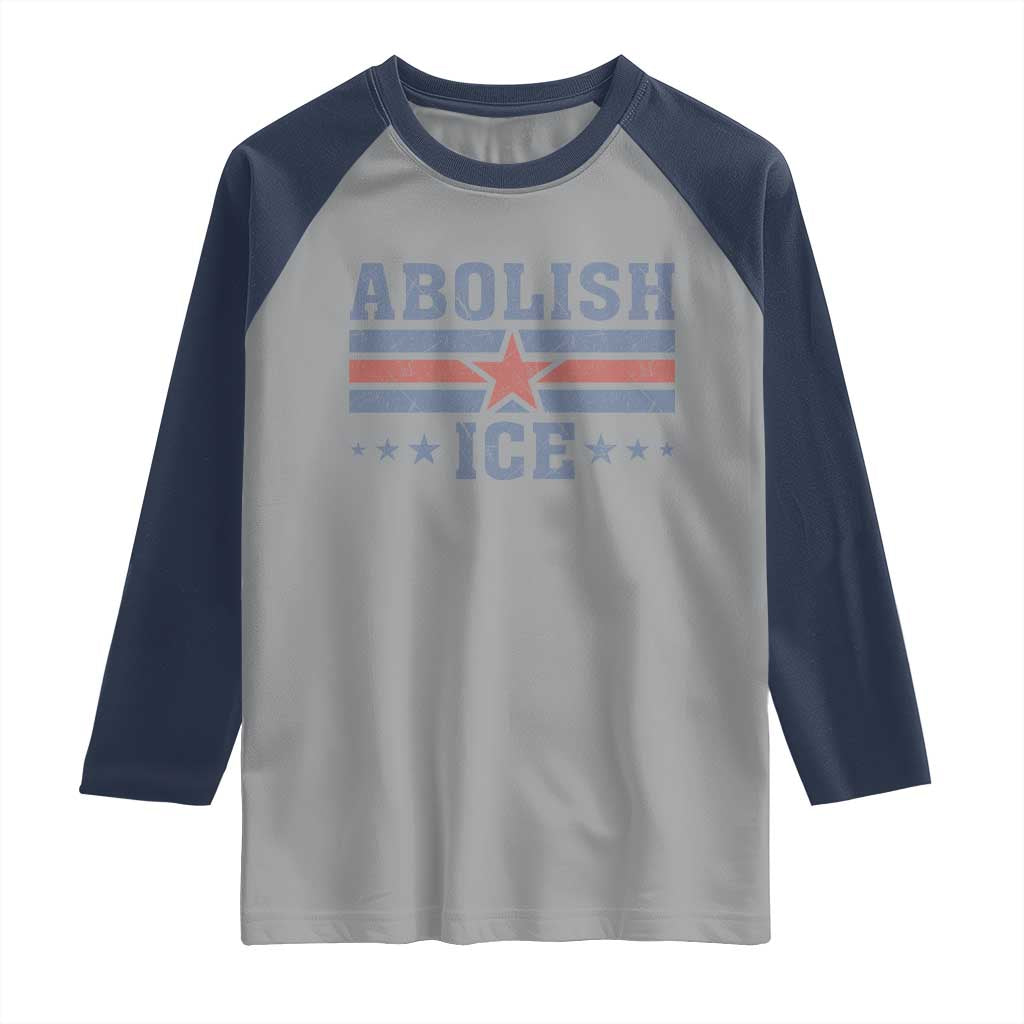Abolish Ice Raglan Shirt Resist Support Immigrants Refugees