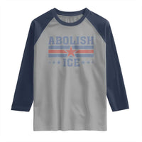 Abolish Ice Raglan Shirt Resist Support Immigrants Refugees