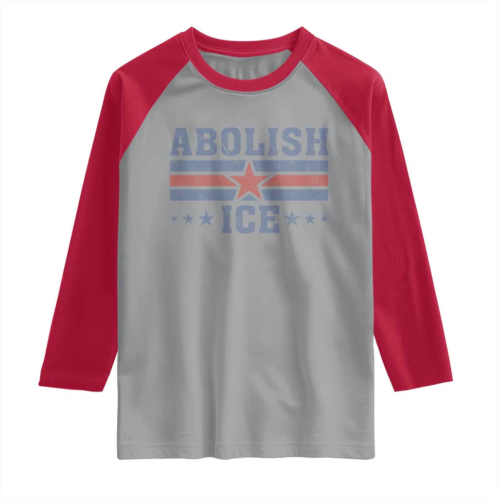 Abolish Ice Raglan Shirt Resist Support Immigrants Refugees