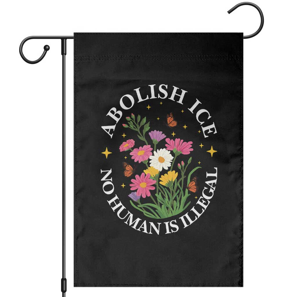 Abolish Ice No Human Is Illegal Garden Flag Immigration Rights Protest
