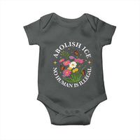Abolish Ice No Human Is Illegal Baby Onesie Immigration Rights Protest