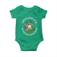 Abolish Ice No Human Is Illegal Baby Onesie Immigration Rights Protest