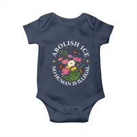 Abolish Ice No Human Is Illegal Baby Onesie Immigration Rights Protest