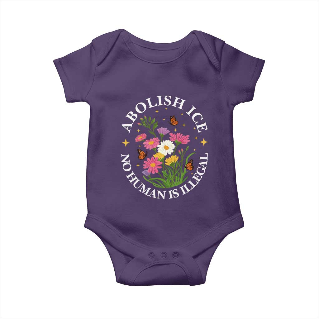 Abolish Ice No Human Is Illegal Baby Onesie Immigration Rights Protest