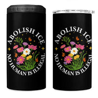 Abolish Ice No Human Is Illegal 4 in 1 Can Cooler Tumbler Immigration Rights Protest