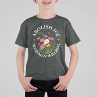 Abolish Ice No Human Is Illegal T Shirt For Kid Immigration Rights Protest