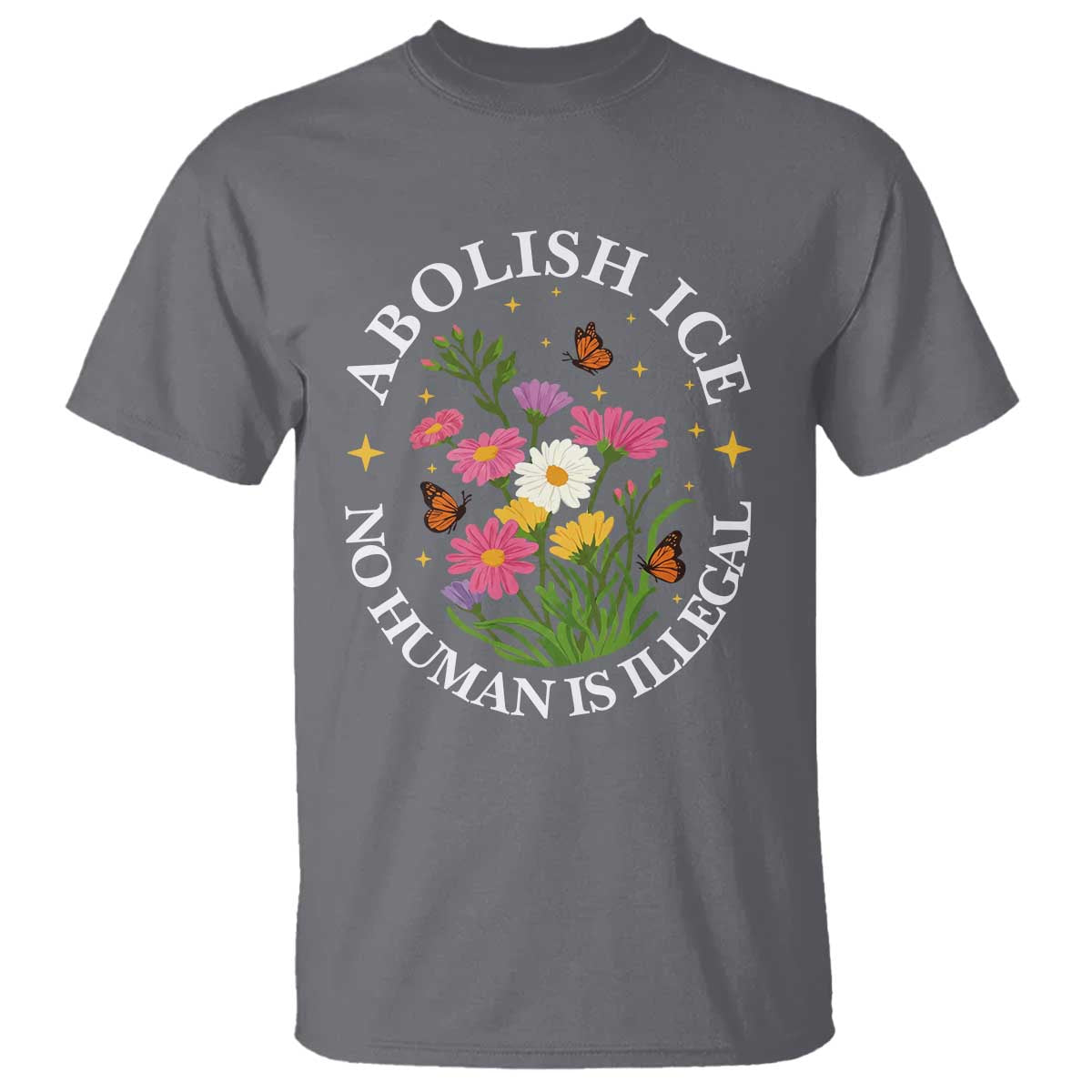 Abolish Ice No Human Is Illegal T Shirt Immigration Rights Protest