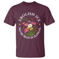 Abolish Ice No Human Is Illegal T Shirt Immigration Rights Protest
