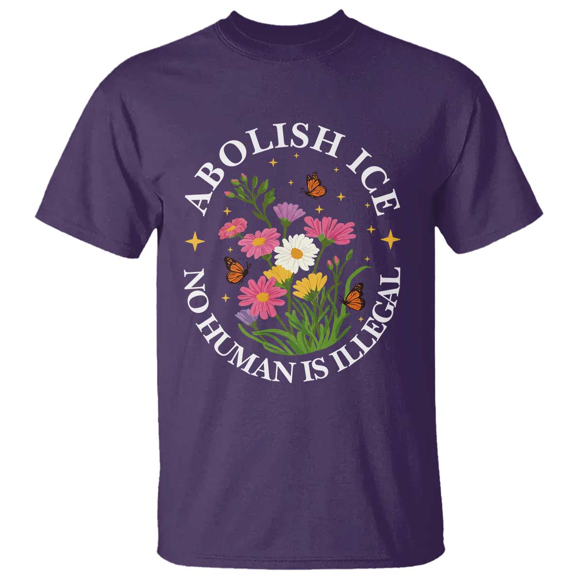 Abolish Ice No Human Is Illegal T Shirt Immigration Rights Protest
