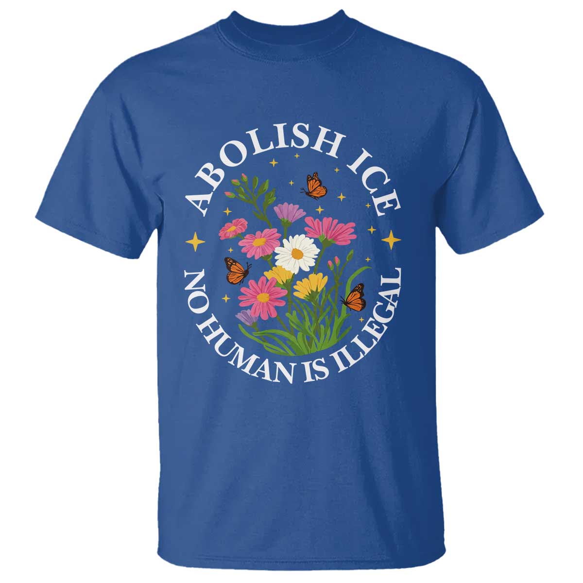 Abolish Ice No Human Is Illegal T Shirt Immigration Rights Protest
