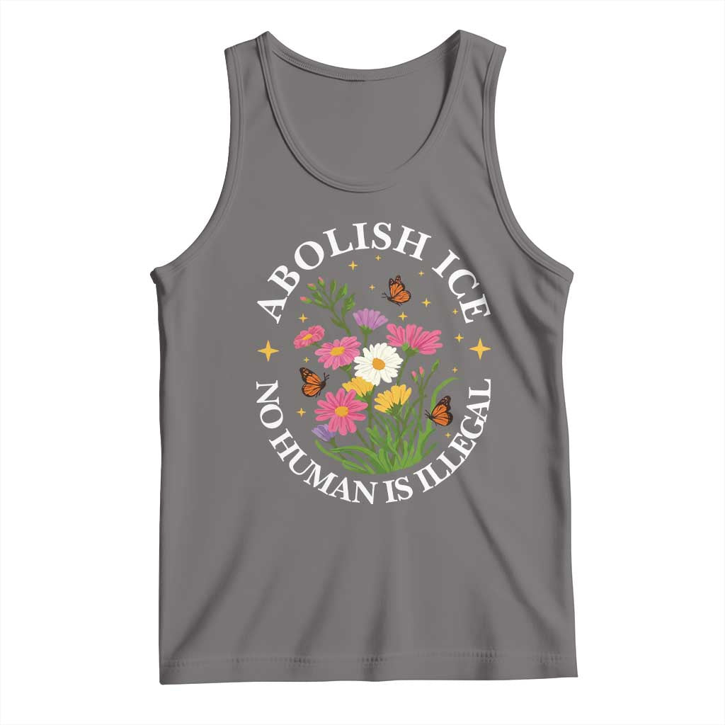 Abolish Ice No Human Is Illegal Tank Top Immigration Rights Protest