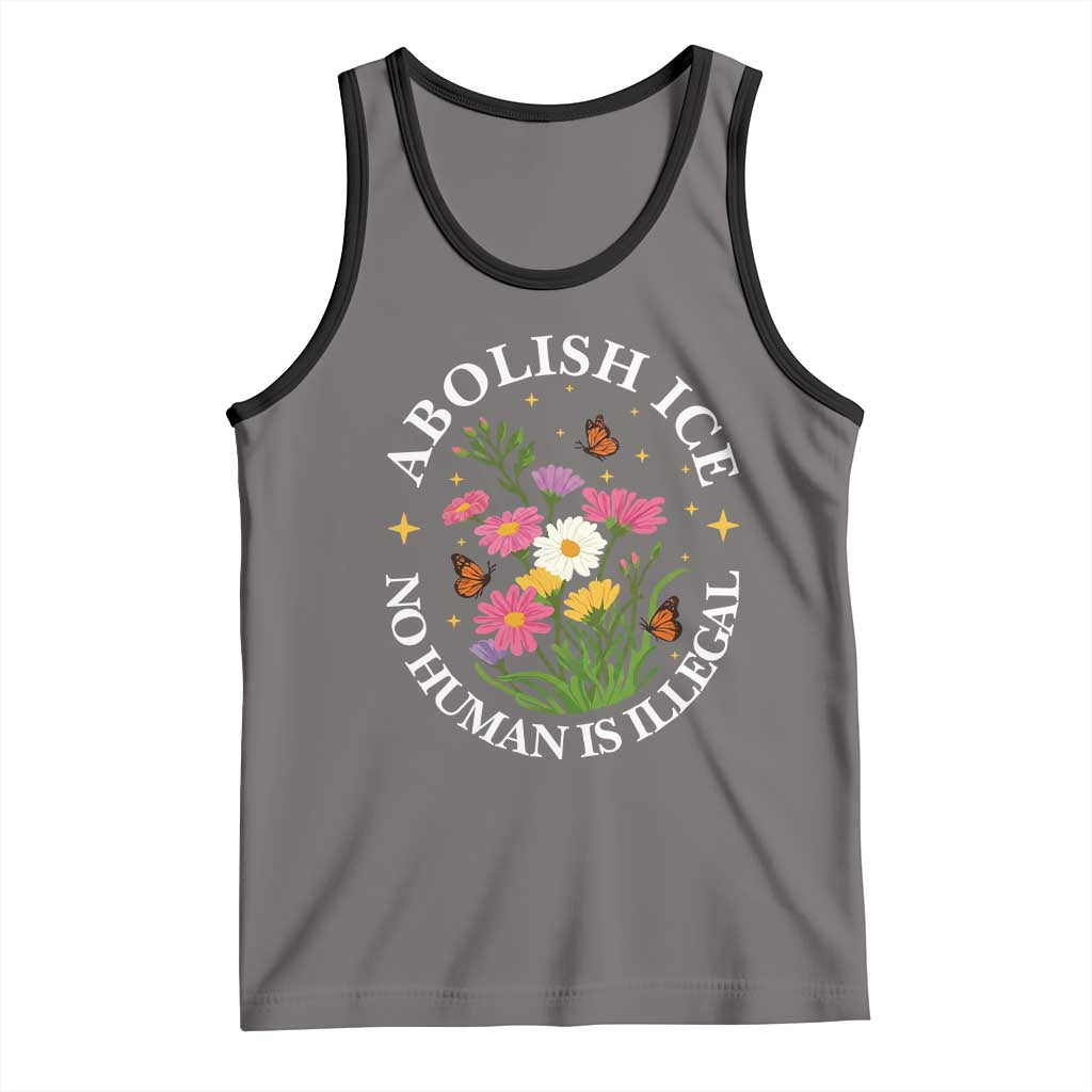 Abolish Ice No Human Is Illegal Tank Top Immigration Rights Protest