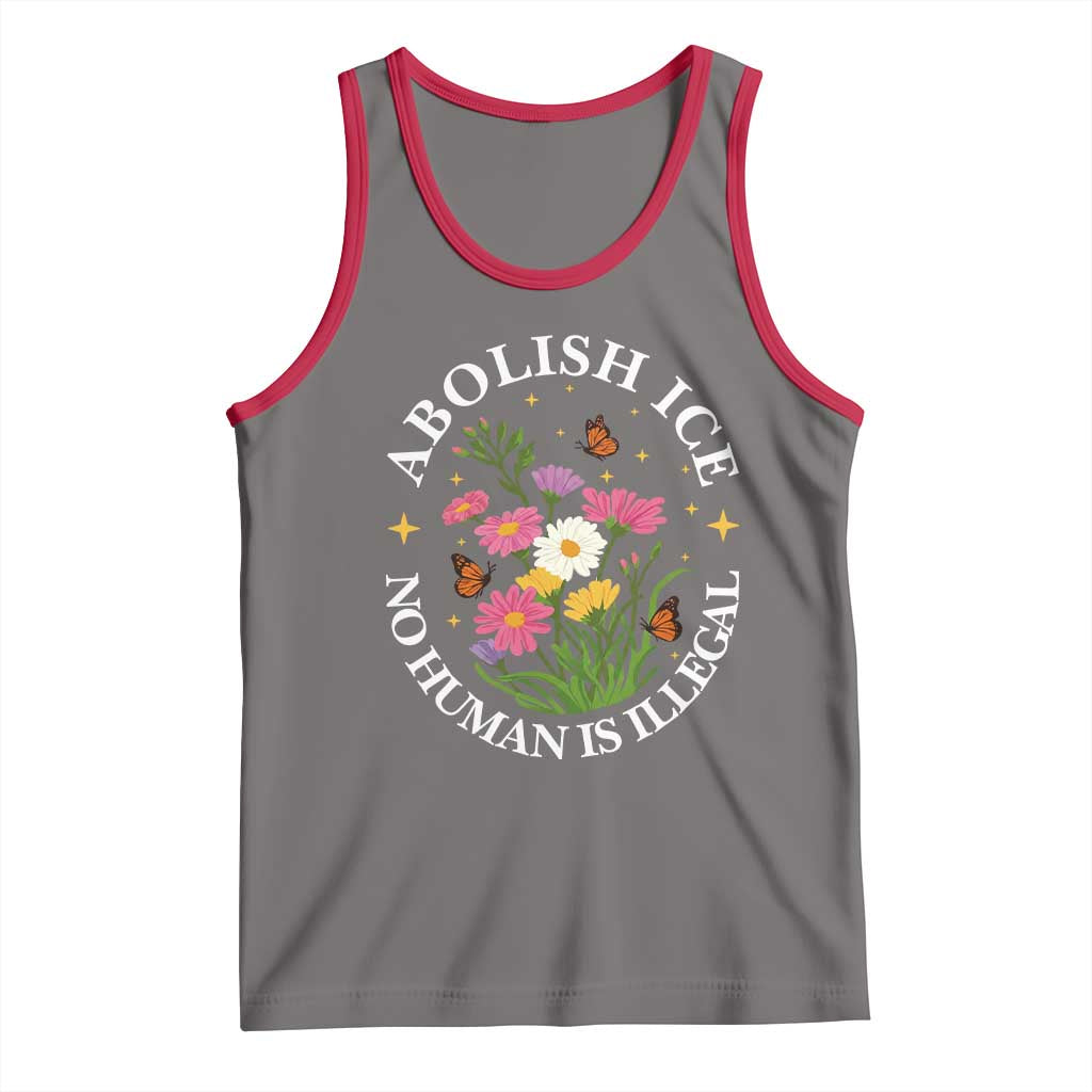 Abolish Ice No Human Is Illegal Tank Top Immigration Rights Protest