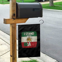 I Stand With Iran Garden Flag Free Iran Support Persian Lion Flag
