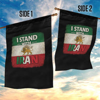 I Stand With Iran Garden Flag Free Iran Support Persian Lion Flag