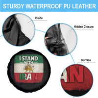I Stand With Iran Spare Tire Cover Free Iran Support Persian Lion Flag