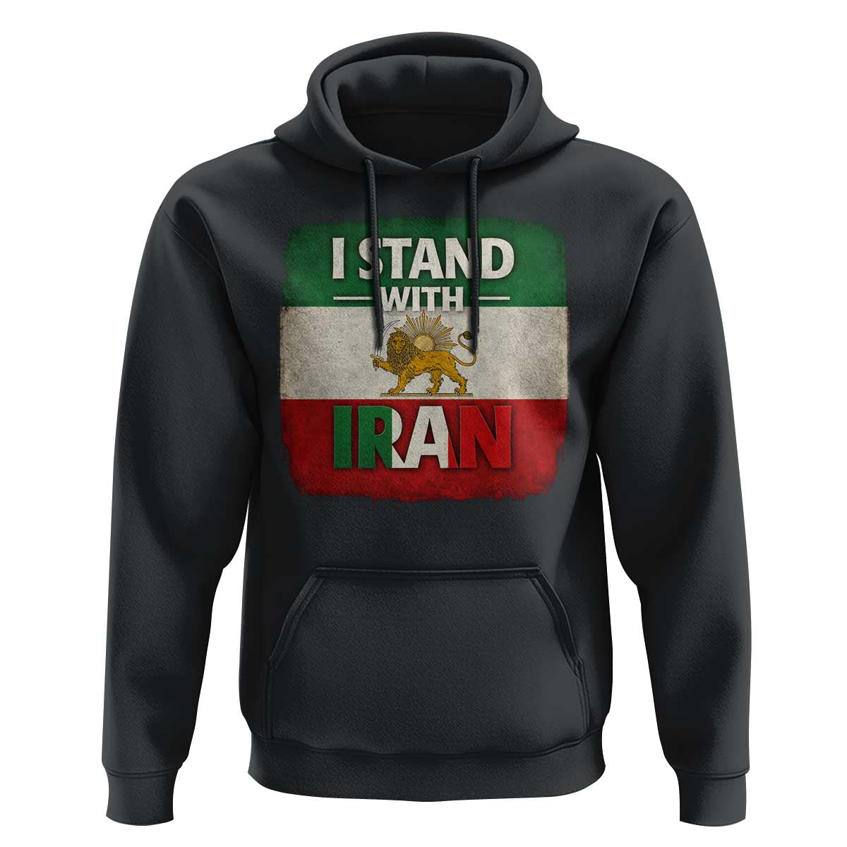 I Stand With Iran Hoodie Free Iran Support Persian Lion Flag