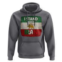 I Stand With Iran Hoodie Free Iran Support Persian Lion Flag
