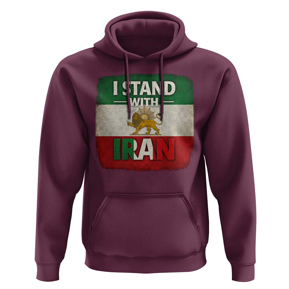 I Stand With Iran Hoodie Free Iran Support Persian Lion Flag