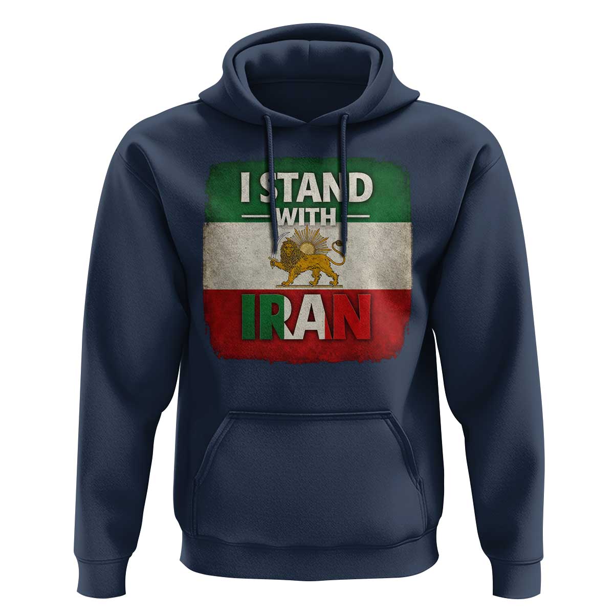 I Stand With Iran Hoodie Free Iran Support Persian Lion Flag
