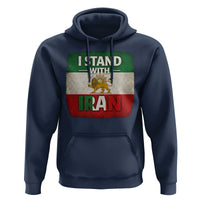 I Stand With Iran Hoodie Free Iran Support Persian Lion Flag