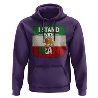 I Stand With Iran Hoodie Free Iran Support Persian Lion Flag