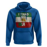 I Stand With Iran Hoodie Free Iran Support Persian Lion Flag