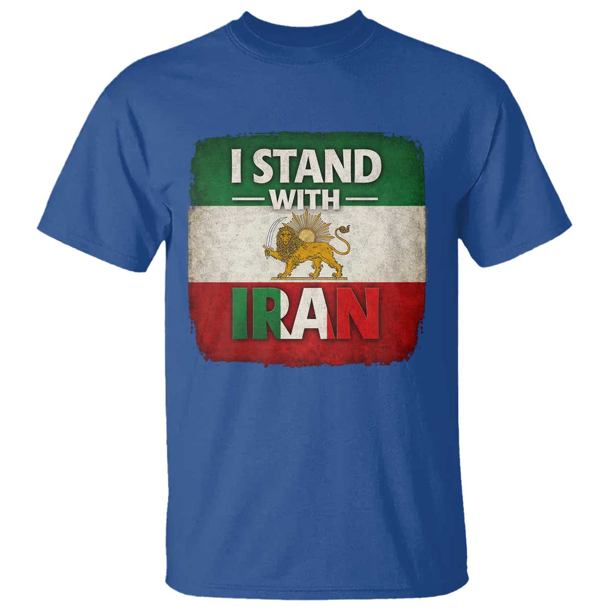 I Stand With Iran T Shirt Free Iran Support Persian Lion Flag
