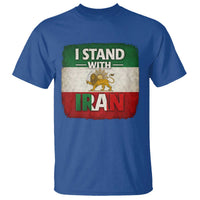 I Stand With Iran T Shirt Free Iran Support Persian Lion Flag