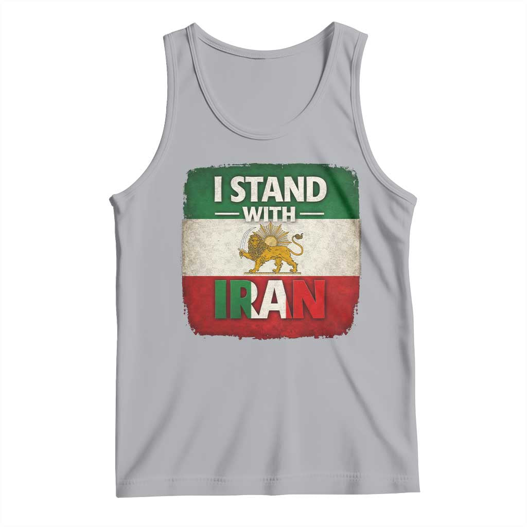 I Stand With Iran Tank Top Free Iran Support Persian Lion Flag