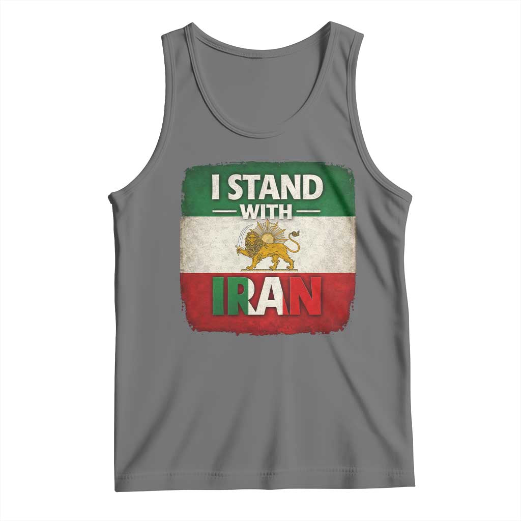 I Stand With Iran Tank Top Free Iran Support Persian Lion Flag