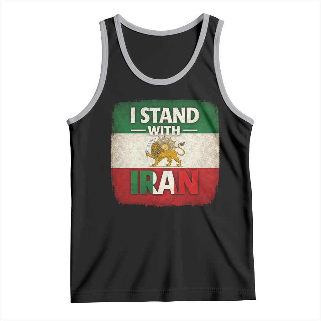 I Stand With Iran Tank Top Free Iran Support Persian Lion Flag